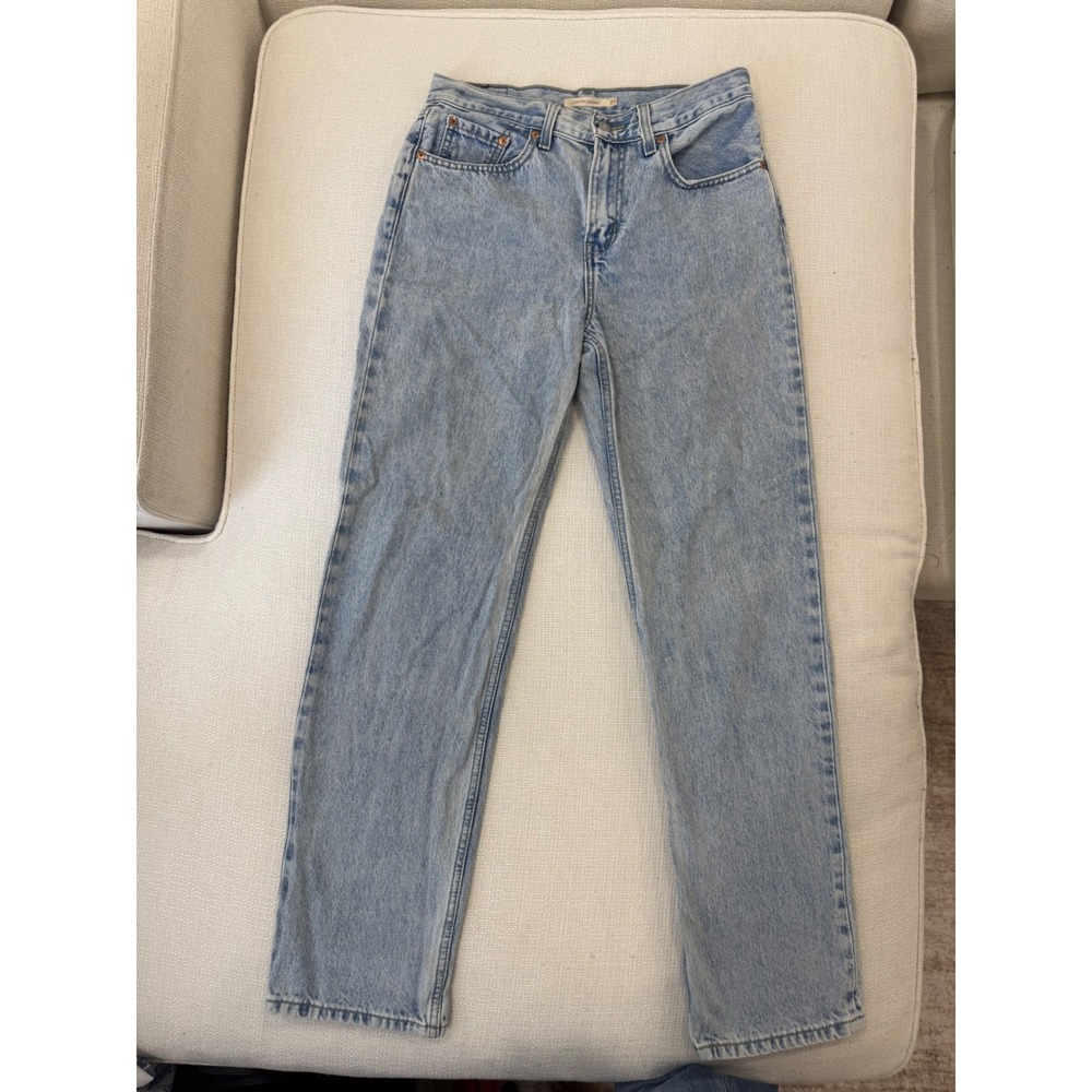 Levis Low Pro Straight Jeans Womens 27 Light Wash Denim Low Rise Excellent